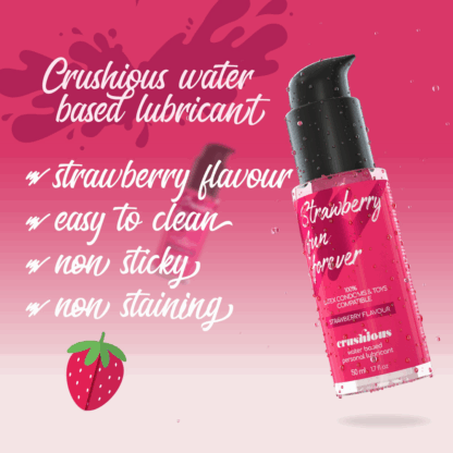 Waterbasis Glijmiddel - Aardbei Smaak - 1,7 fl oz / 50 ml - Afbeelding 3