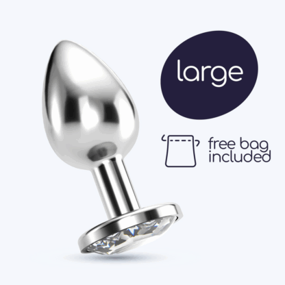Bijou - Anale Jewel Plug - Groot - Doorzichtig - Afbeelding 7