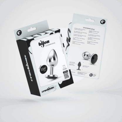 Bijou - Anale Sieraad Plug - Groot - Zwart - Afbeelding 2