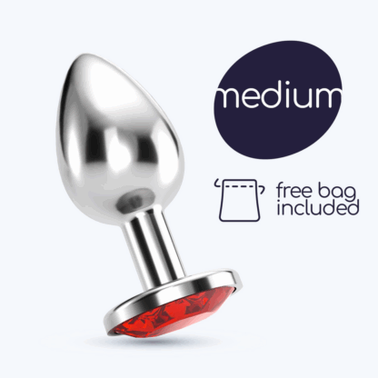 Bijou - Anale Sieraad Plug - Medium - Rood - Afbeelding 7