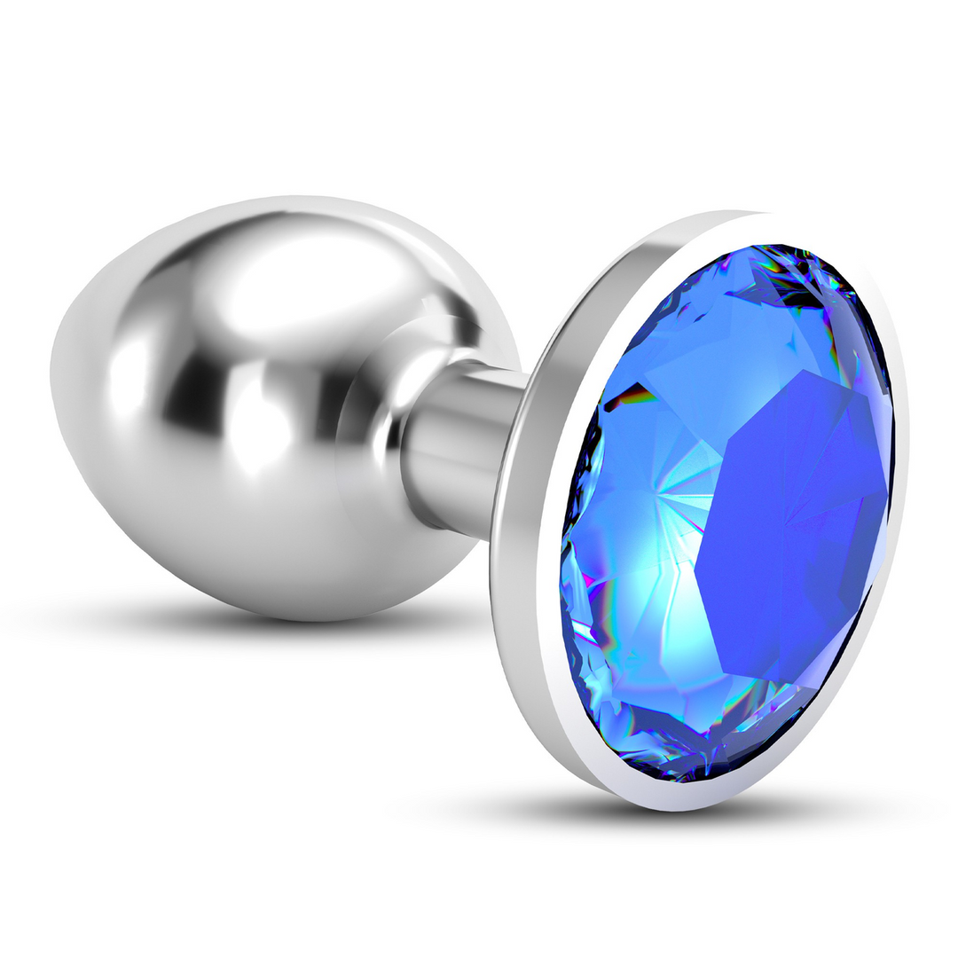 Bijou - Anale Sieraad Plug - Medium - Blauw - Afbeelding 5