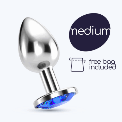 Bijou - Anale Sieraad Plug - Medium - Blauw - Afbeelding 7