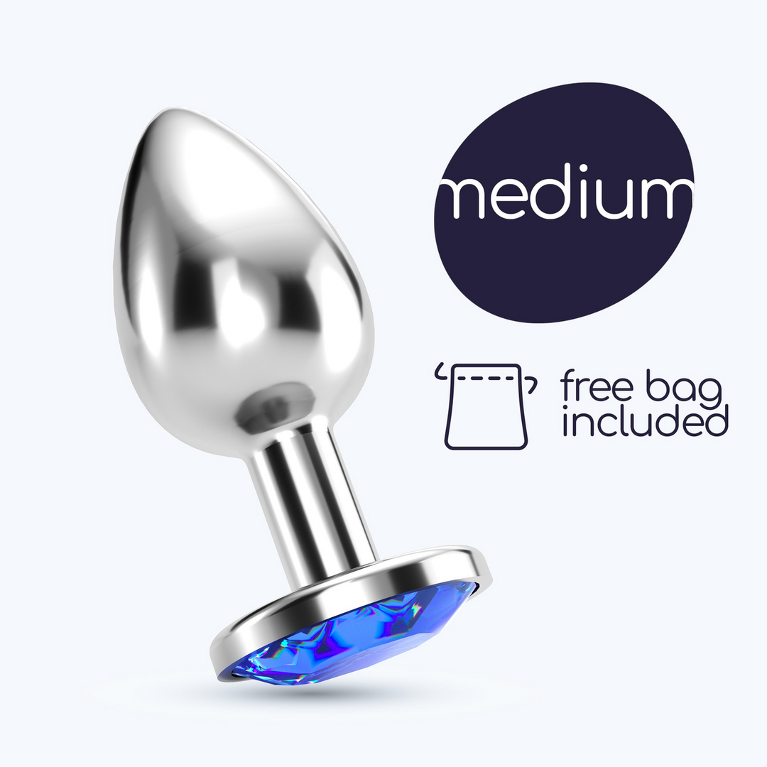 Bijou - Anale Sieraad Plug - Medium - Blauw - Afbeelding 7