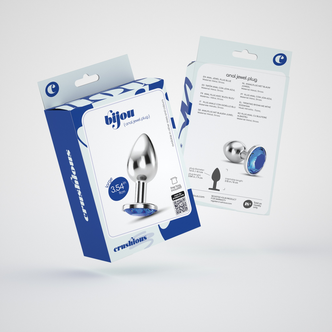 Bijou - Anale Sieraad Plug - Groot - Blauw - Afbeelding 2