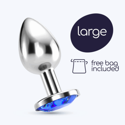 Bijou - Anale Sieraad Plug - Groot - Blauw - Afbeelding 7