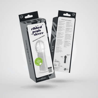 Geribbelde Penis Sleeve - Transparant - Afbeelding 2