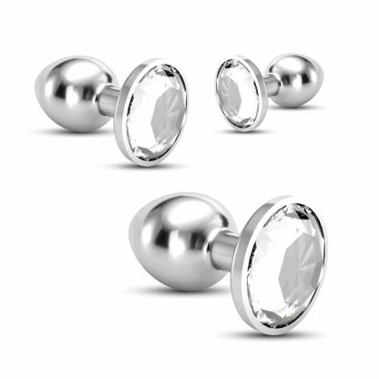 Bijou - Anal Train Trio - 3 Jewel Plugs - Doorzichtig - Afbeelding 4