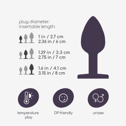 Bijou - Anal Train Trio - 3 Jewel Plugs - Doorzichtig - Afbeelding 5
