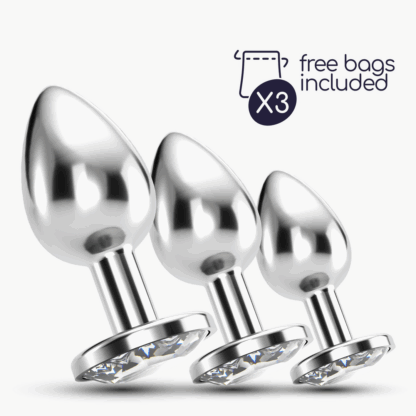 Bijou - Anal Train Trio - 3 Jewel Plugs - Doorzichtig - Afbeelding 6