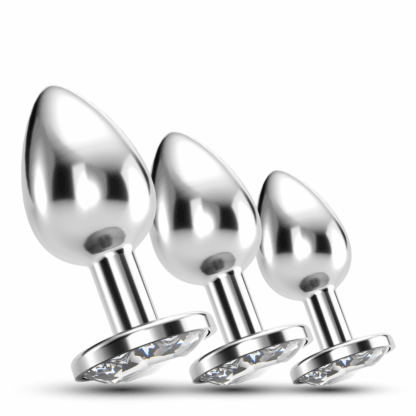 Bijou - Anal Train Trio - 3 Jewel Plugs - Doorzichtig - Afbeelding 7