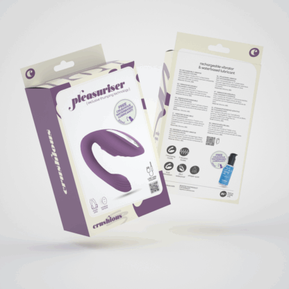 Pleasuriser - Rechargeable Vibrator with Waterbased Lubricant - 1.7 fl oz / 50 ml - Purple - Afbeelding 2