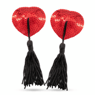 Bettie Boobs - Tepelhangertjes - Rood/Zwart
