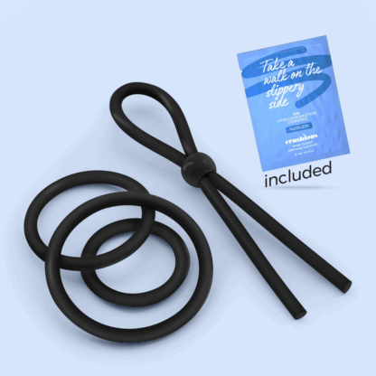 Daltons - Siliconen Cockring Set - Zwart - Afbeelding 6