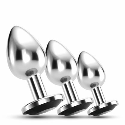 Bijou - Anal Train Trio - 3 Jewel Plugs - Zwart - Afbeelding 7