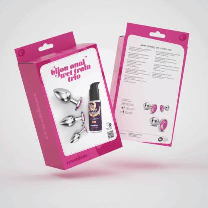 Bijou - Anal Wet Train Trio - 3 Jewel Plugs - Roze - Afbeelding 2