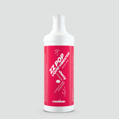 ZZ Pop - Kusbare Vloeibare Vibrator - Kers - 1 fl oz / 30 ml - Afbeelding 2
