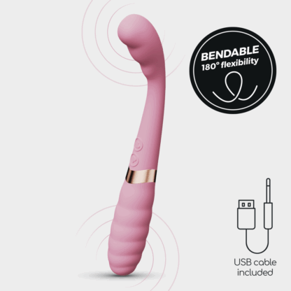 Pixie - Flexibele Dual Vibrator - Roze - Afbeelding 6