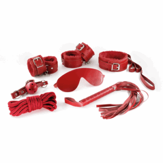 Dungeons and Maidens - 8-delige BDSM Kit - Rood
