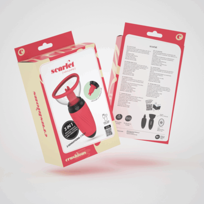 Scarlet - Vibrerende en Zuigende Vulva Pomp - Rood - Afbeelding 2