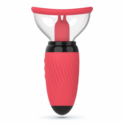 Scarlet - Vibrerende en Zuigende Vulva Pomp - Rood - Afbeelding 3