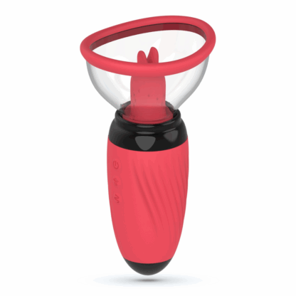 Scarlet - Vibrerende en Zuigende Vulva Pomp - Rood - Afbeelding 4