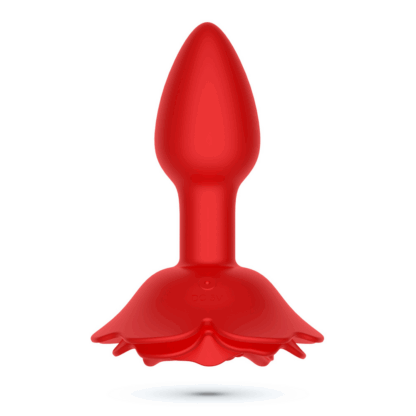 Giulietta - Draaibare Anale Rozenplug met Afstandsbediening - Rood - Afbeelding 3