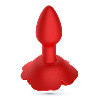 Giulietta - Draaibare Anale Rozenplug met Afstandsbediening - Rood - Afbeelding 4
