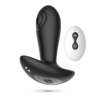 Octo - Tapping Anale Plug met Afstandsbediening - Zwart