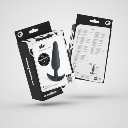 Tic - Siliconen Anale Plug - Klein - Zwart - Afbeelding 2