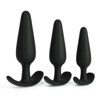 Tic Tac Toe - Anale Plug Trainingsset - Zwart