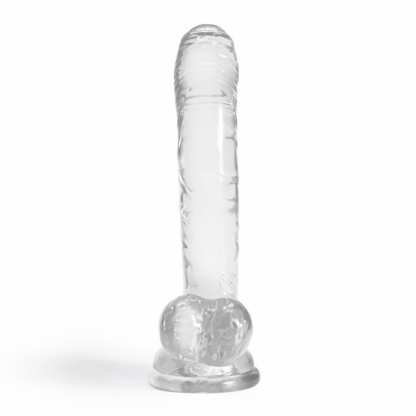 Hudini - Jelly Flexibele Anale Dildo - 6,9/ 17,5 cm - Doorzichtig - Afbeelding 3