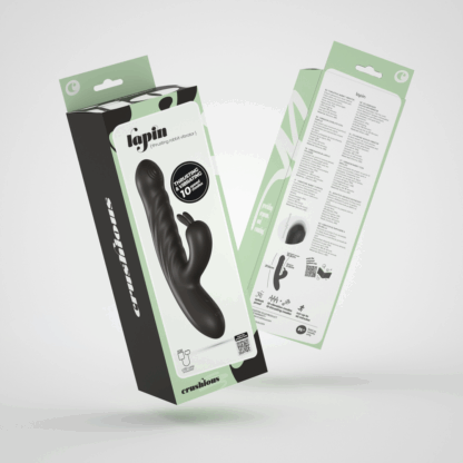 Lapin - Duwende Konijnen Vibrator - Zwart - Afbeelding 2