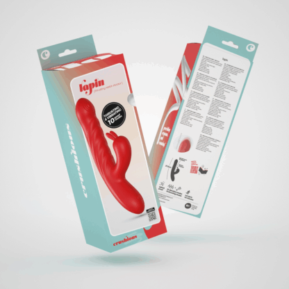 Lapin - Duwende Konijnen Vibrator - Rood - Afbeelding 2