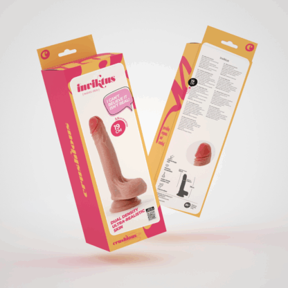 Inviktus - Vloeibare Silicoen Dildo - 7 / 19 cm - Vleeskleur - Afbeelding 2