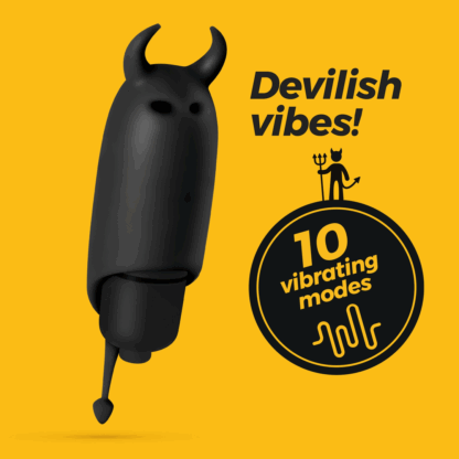 O-Pet Devil - Vibrerende Bullet - Zwart - Afbeelding 7