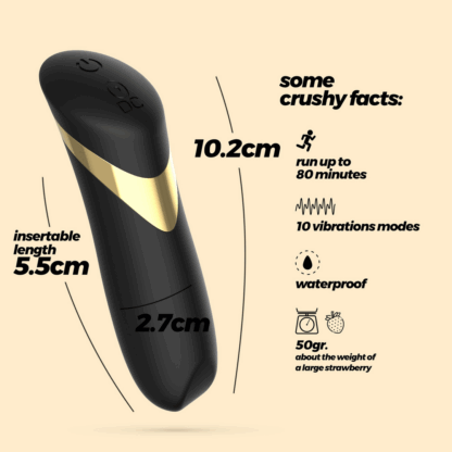 Blinders - Oplaadbare Vibrerende Bullet - Zwart - Afbeelding 6