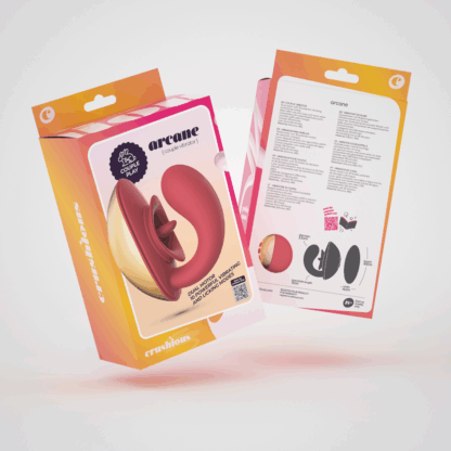 Arcane - Lickende Koppels Vibrator - Rood/Goud - Afbeelding 2