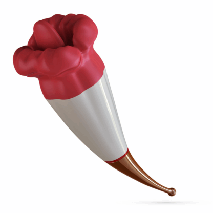 Jagger - Lickende Dubbele Stimulator - Rood - Afbeelding 5