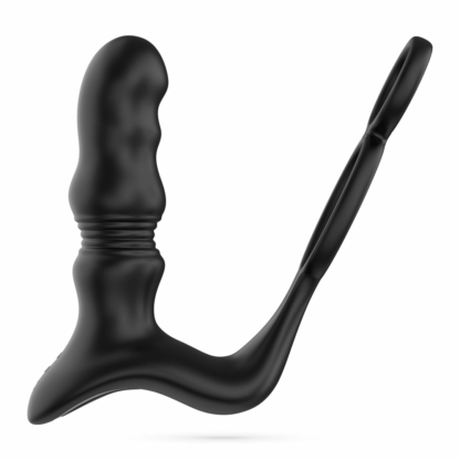 Crixus - Vibrerende Prostaatmassager met Balriem en Cockring - Zwart - Afbeelding 4