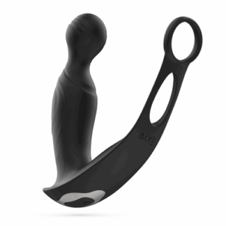 Flamma - Vibrerende Prostaatmassager met Balriem en Cockring - Zwart