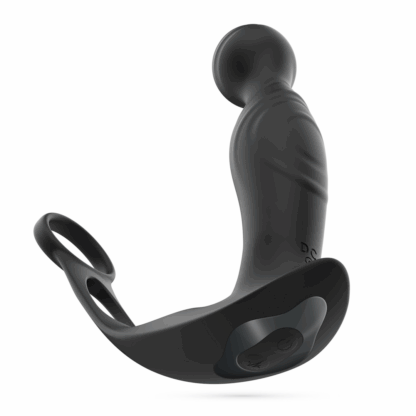 Flamma - Vibrerende Prostaatmassager met Balriem en Cockring - Zwart - Afbeelding 4