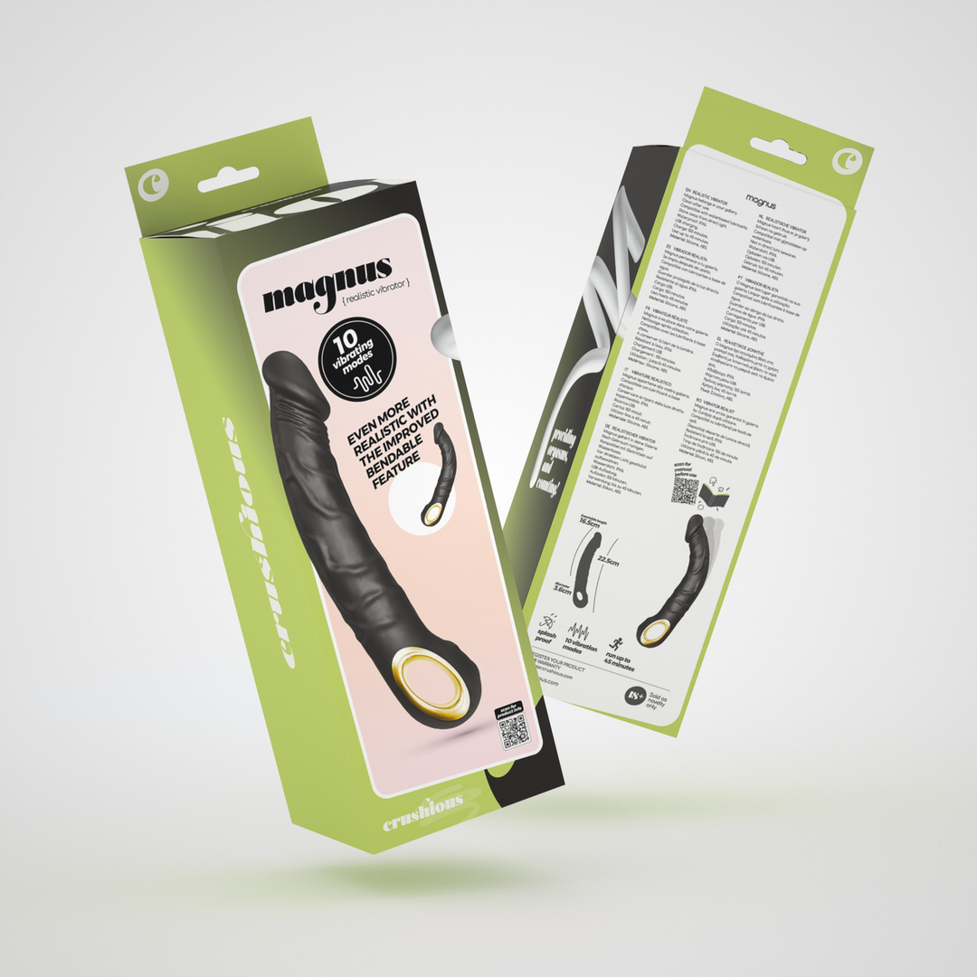 Magnus Bend - Realistische Flexibele Vibrator - Zwart - Afbeelding 2