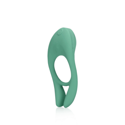 Ultra Soft Silicone Pointed Cock Ring - Blauw Gras - Afbeelding 5