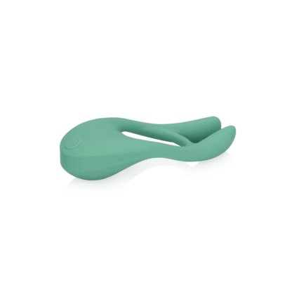 Ultra Soft Silicone Pointed Cock Ring - Blauw Gras - Afbeelding 7