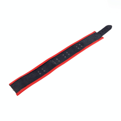 Leren Ketting 3 D Ringen - Rood/Zwart - Afbeelding 4