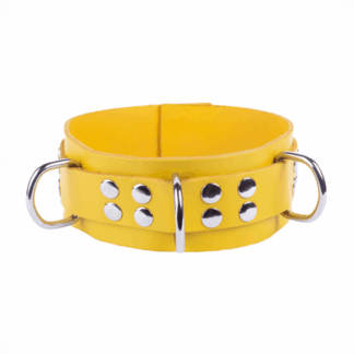 Ultra Leather Ketting - Geel
