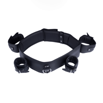 Leren Arm, Pols en Borst Beperkingen - Zwart - Afbeelding 3