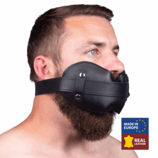 Leren Gag - Zwart