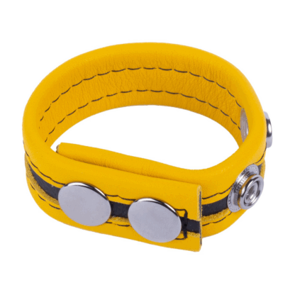 Tippy - Leren Cockring - Geel - Afbeelding 2