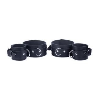Leren Arm- en Onderarmbeperkingen - Zwart